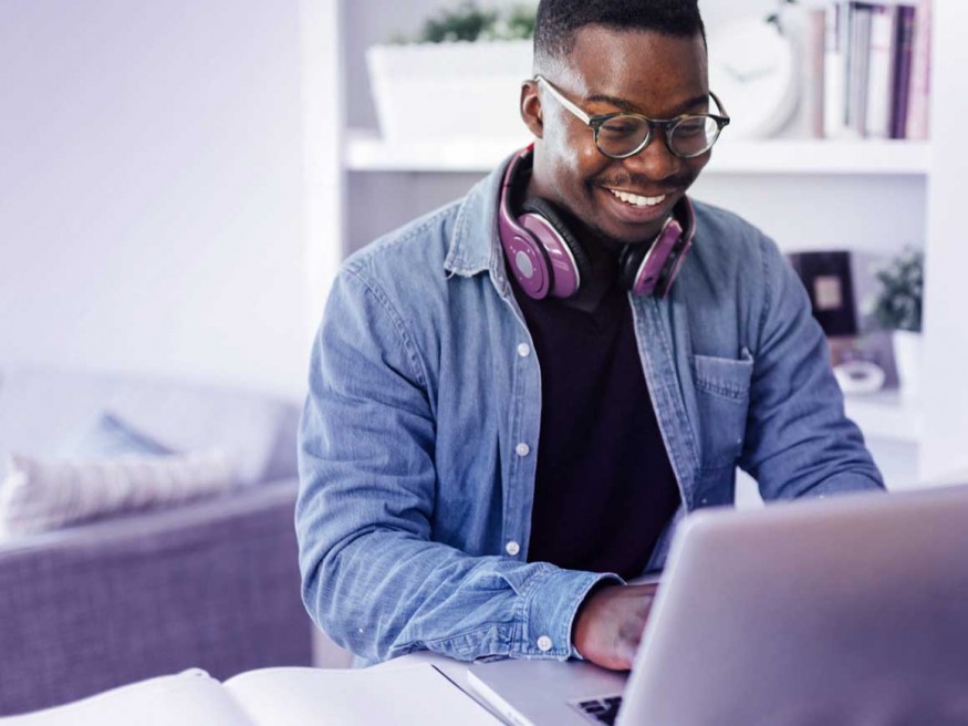 Man with headphones